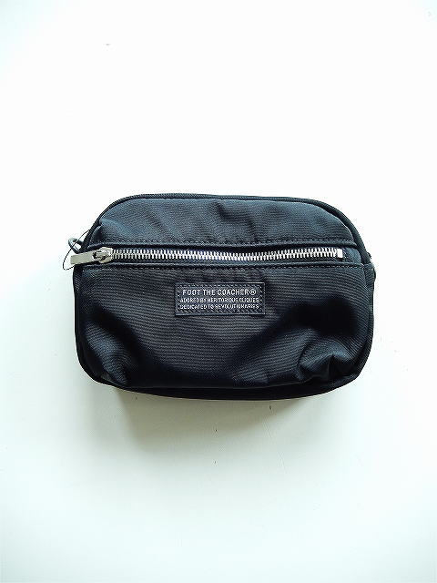 foot the coacher ブラックポーチ foot the coacher Leather Pouch(Black)